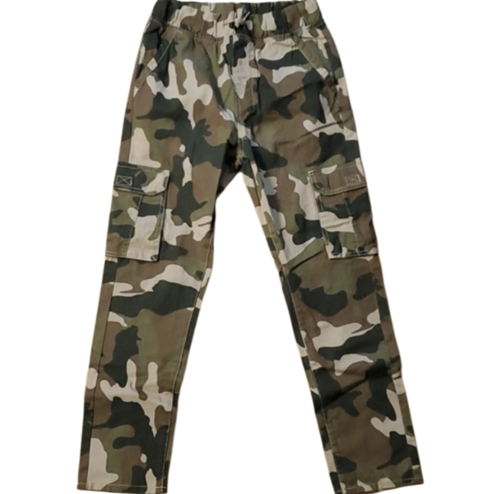 Ring of Fire Brown‎ Camo Cargo Pants Kids Size 14